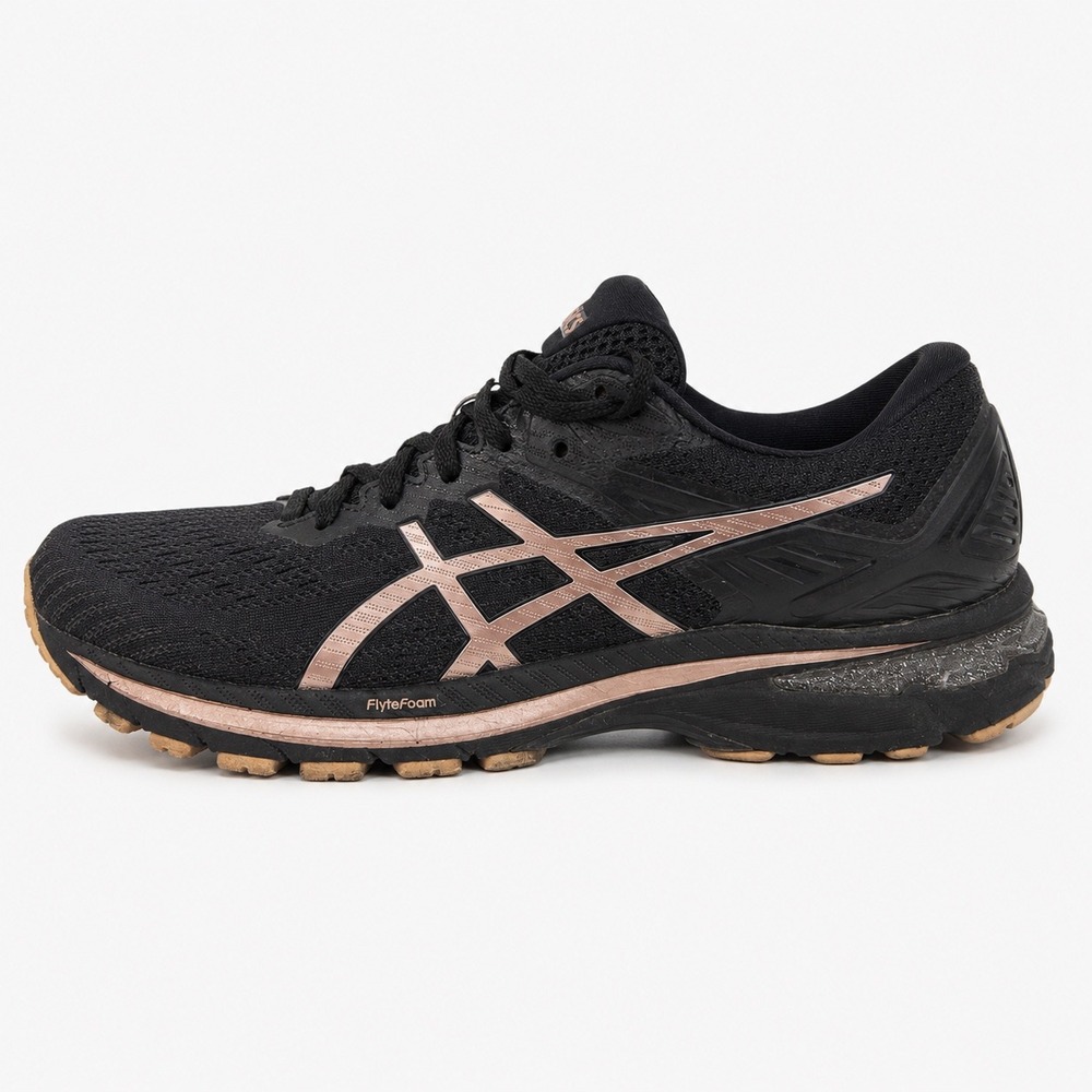 Asics Gel-Kayano 27 Black Rose Gold Running Shoes 1012B073 Women Size 9